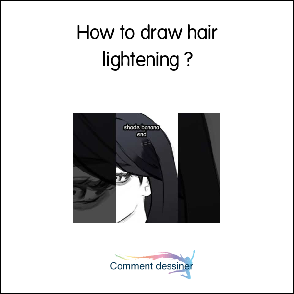 How to draw hair lightening